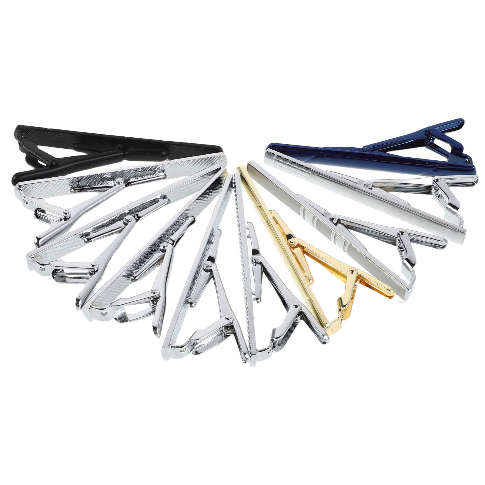 Tie Bar Set Gift - 10Pcs 넥타이 클립 세트 우아한 구리