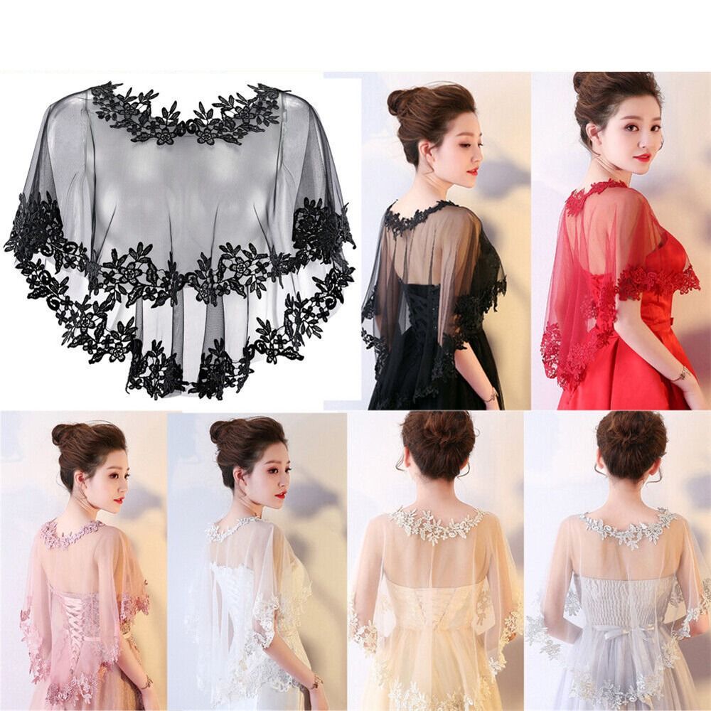 Stole Wedding Shawl - 패션 레이스 반팔 어깨 어깨 신부