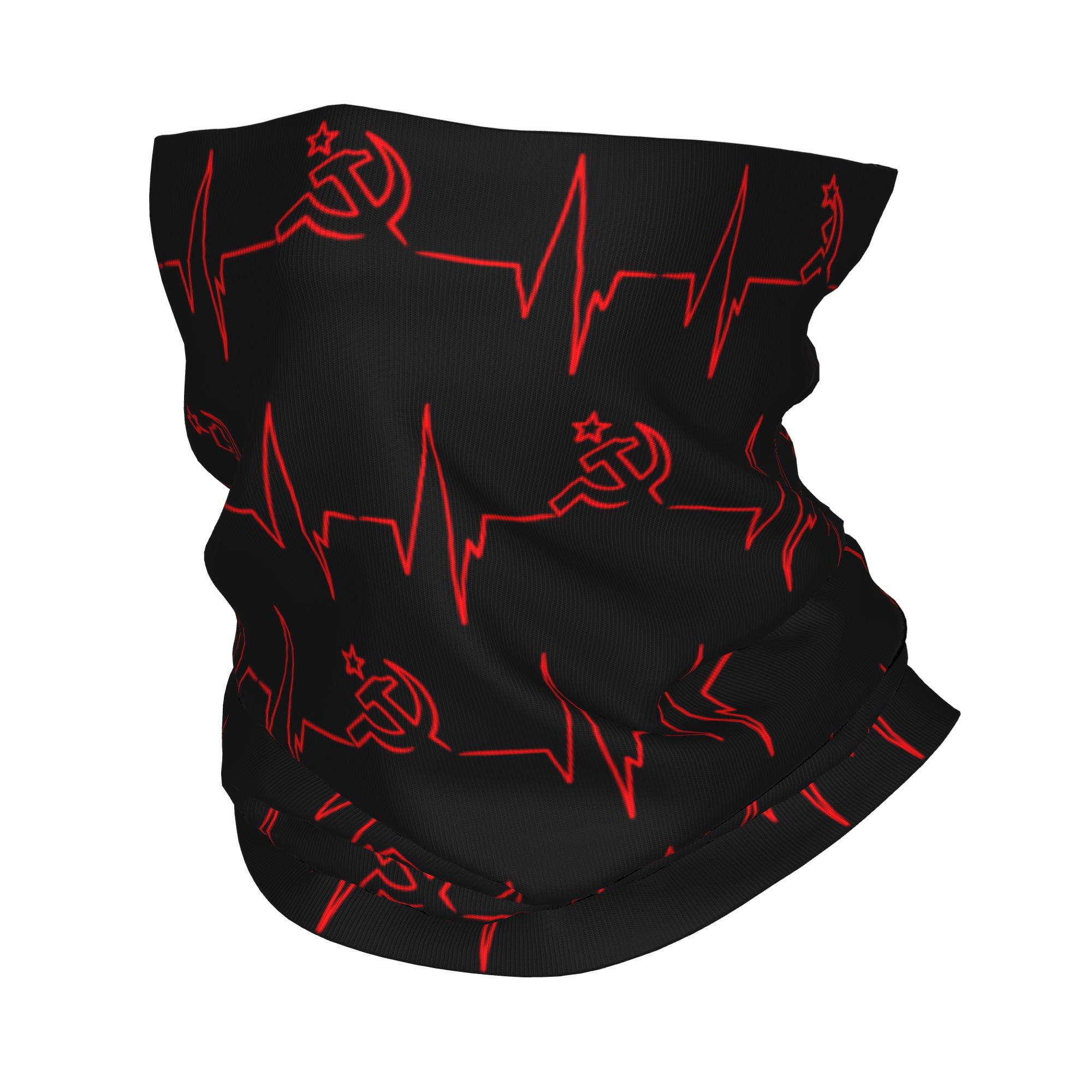 Neck Warmer Tube - 커스텀 하트비트 러시아 국기 러시아 소련