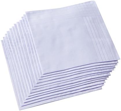Handkerchief Cotton Men - 남성용 순백색 100% 면 손수건