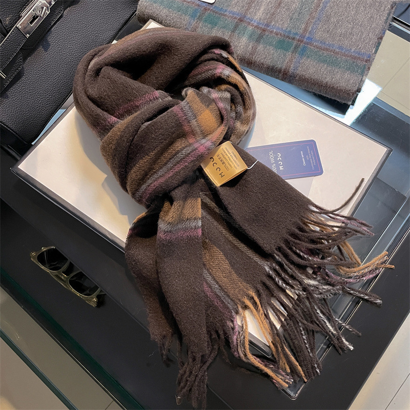 Muffler Men Wool - 고품질 순수 100% 울 남성 스카프