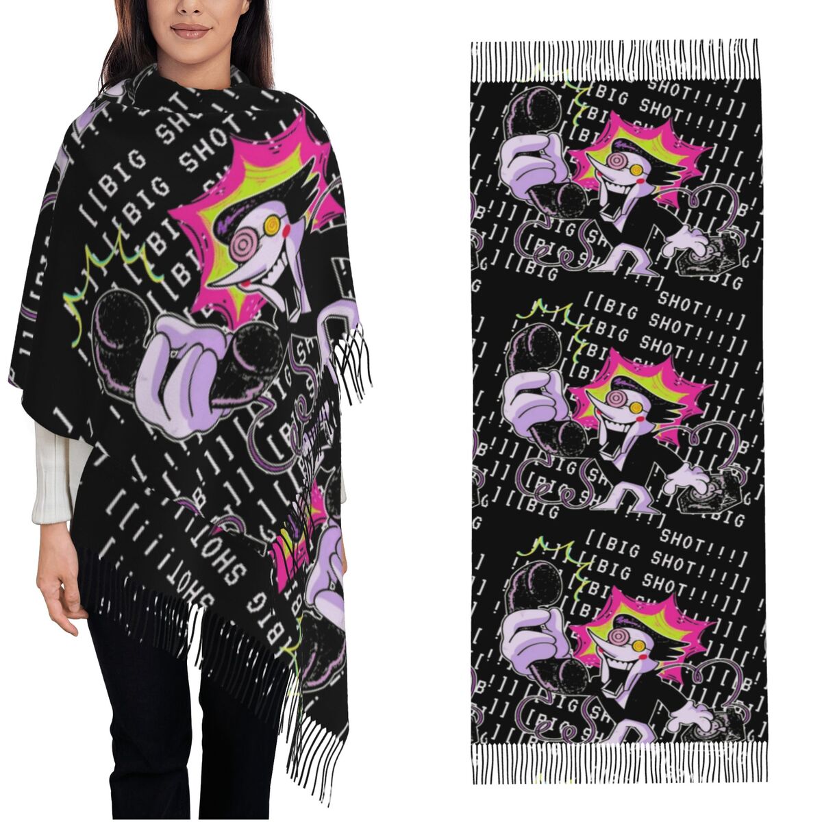 Pashmina Wrap Large - 여성용 겨울용 델타룬 숄 랩 대형