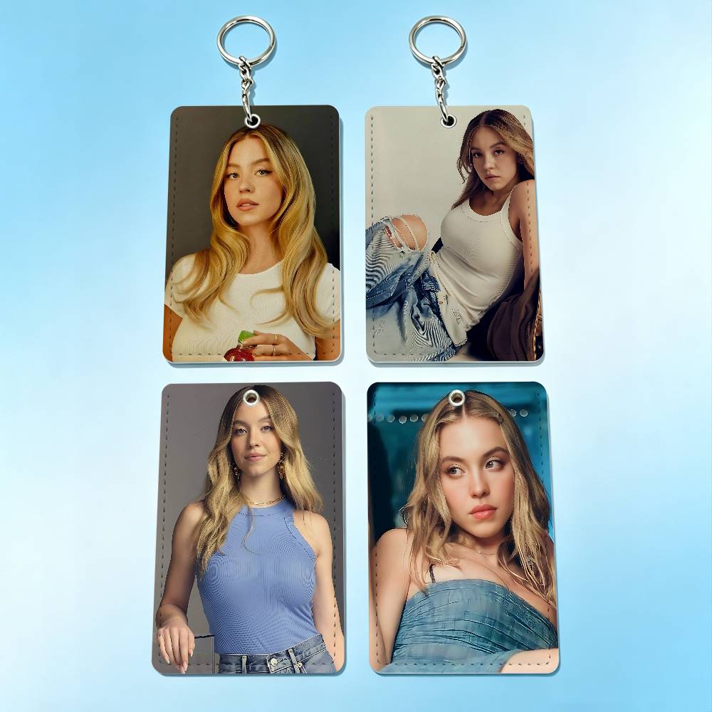 Lanyard Badge Holder - 소뷰티풀 S-시드니 스위니 카드 홀더 키체인