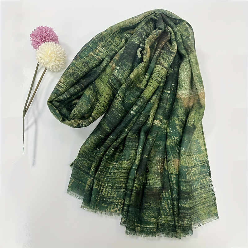 Pashmina Wrap Large - 럭셔리 브랜드 스카프 레트로 코튼 숄