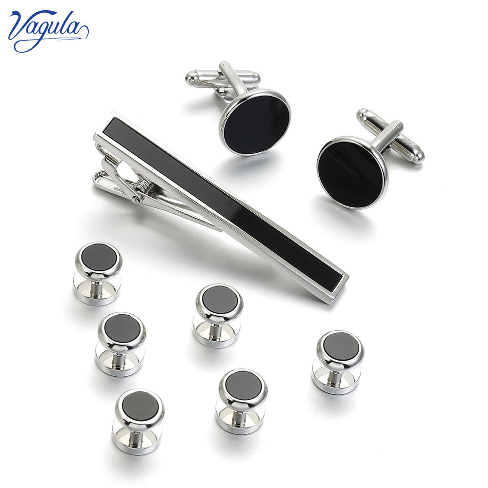 Tie Bar Set Gift - VAGULA 9 PCS 타이 바 커프스