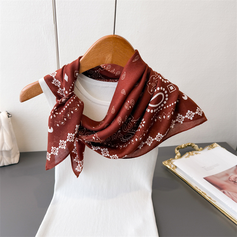 순면 여성 스카프 사각형 스카프 여성용 목 머리 스카프 - Bandana Cotton 리뷰 및 가격