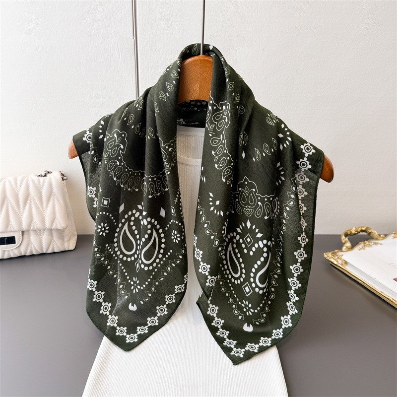 순면 여성 스카프 사각형 스카프 여성용 목 머리 스카프 - Bandana Cotton 리뷰 및 가격