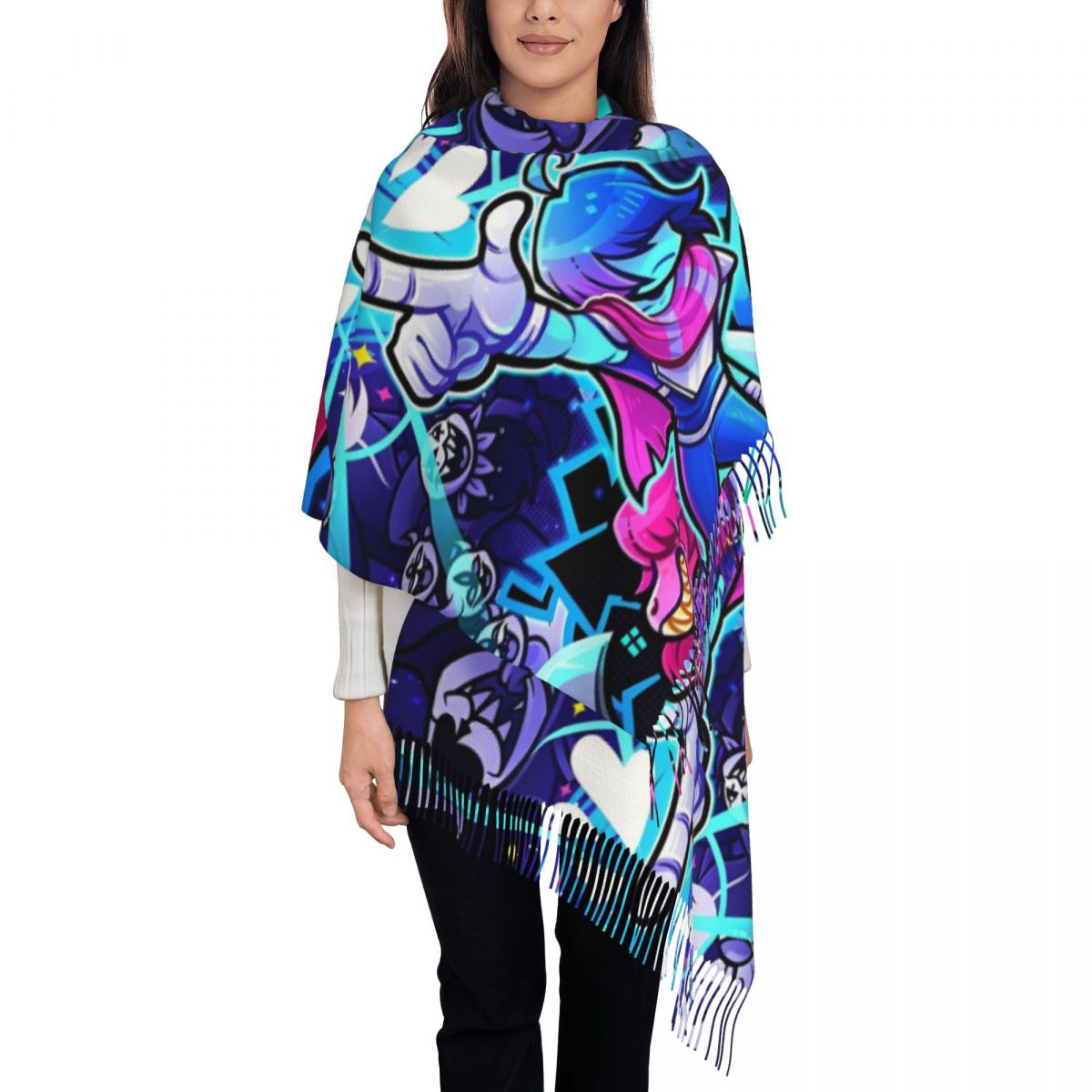 Deltarunes 숄 랩 여성용 겨울 대형 긴 스카프 - Pashmina Wrap Large 리뷰 및 가격