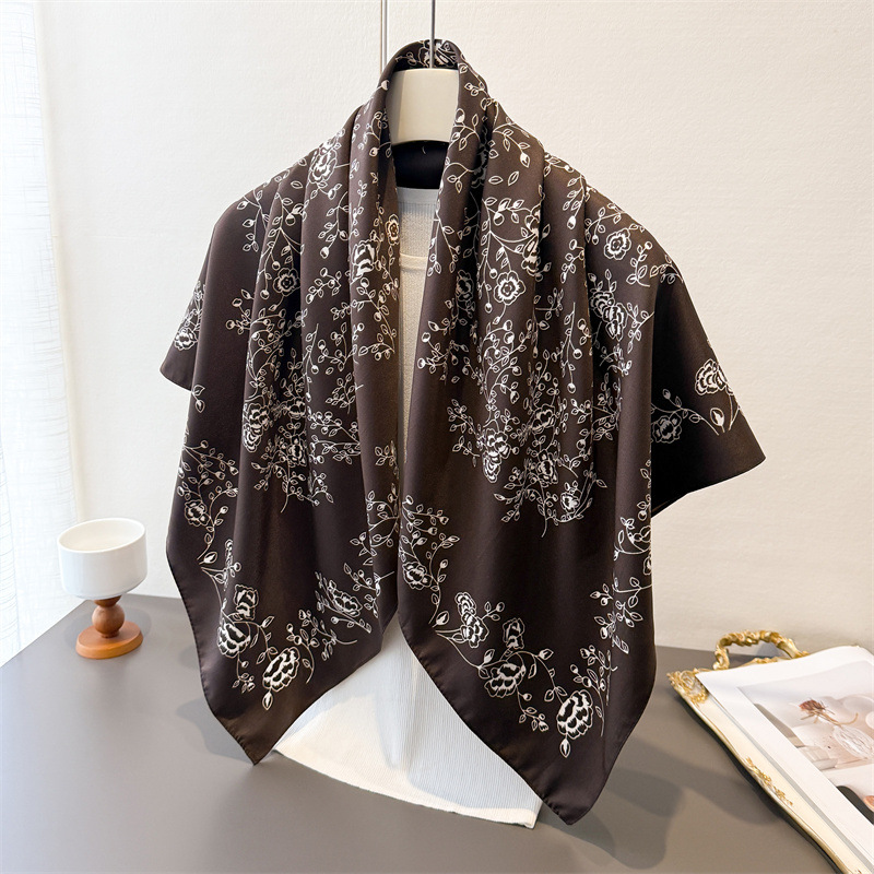 럭셔리 빈티지 90X90cm 여성용 스퀘어 스카프 부드 - Ascot Neck Scarf 리뷰 및 가격