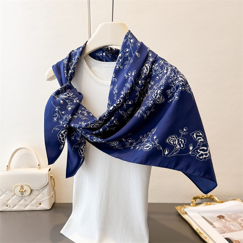 럭셔리 빈티지 90X90cm 여성용 스퀘어 스카프 부드 - Ascot Neck Scarf 리뷰 및 가격