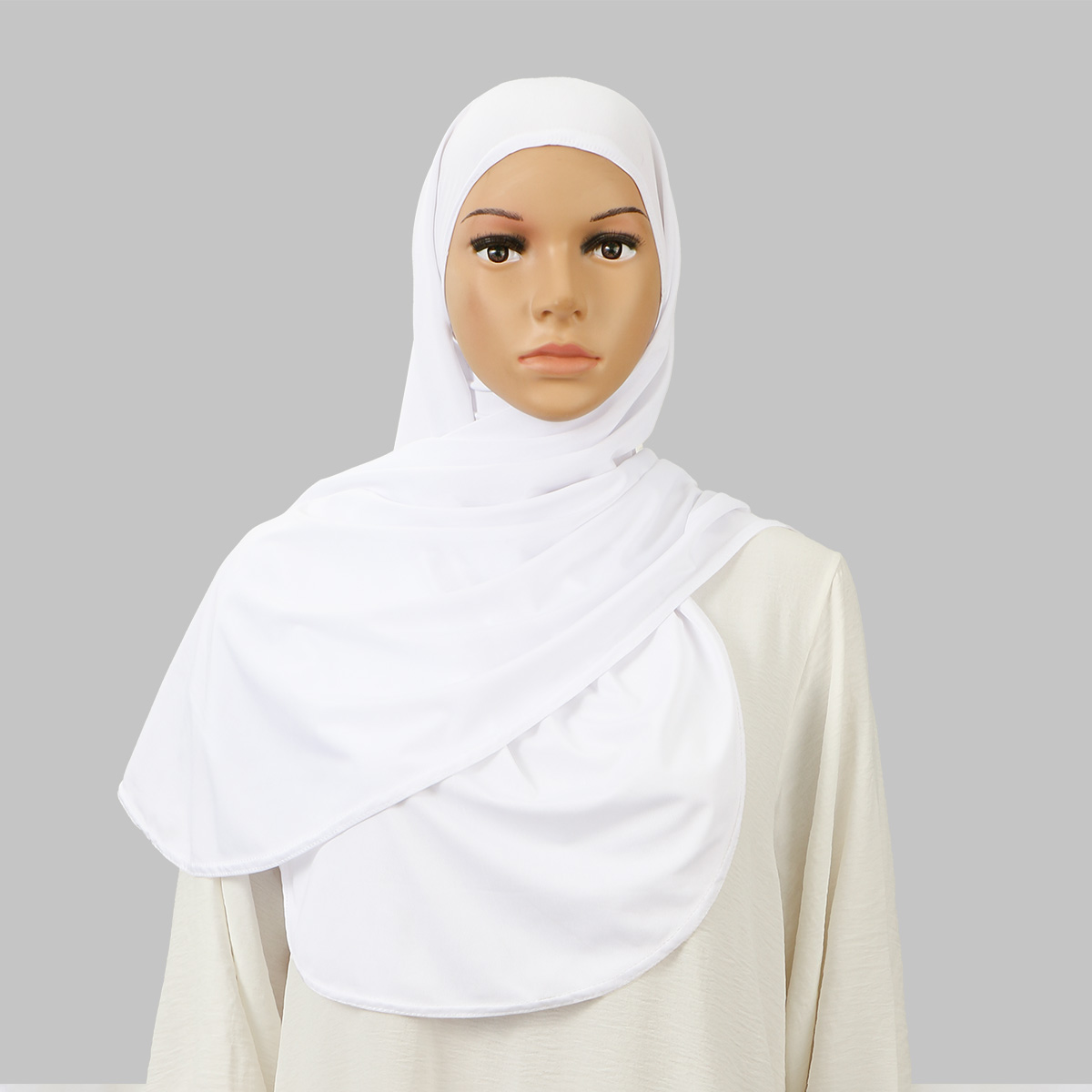 라마단 신상 패션 인스턴트 히잡 스카프 여성용 솔리드  - Head Wrap Turban 리뷰 및 가격