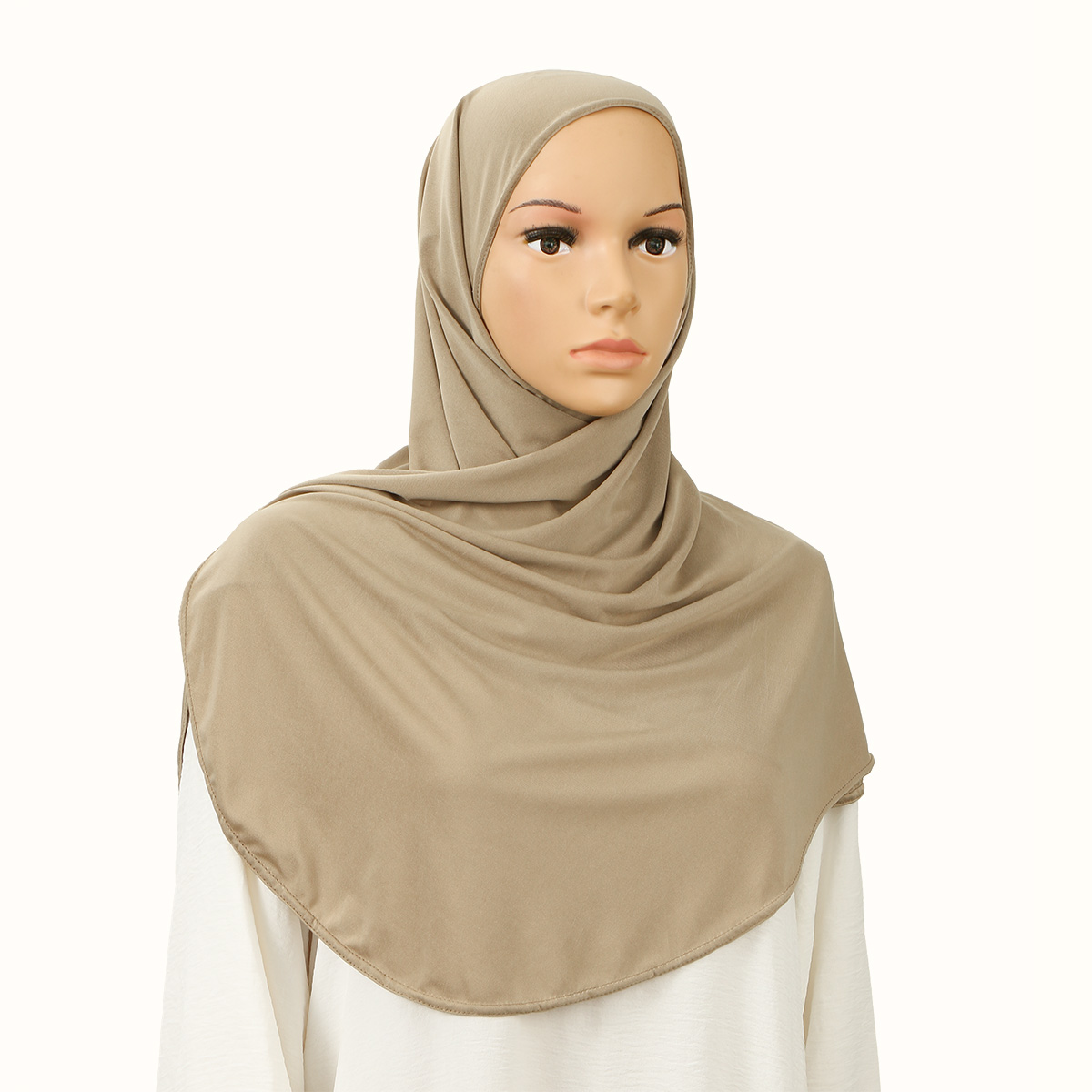 라마단 신상 패션 인스턴트 히잡 스카프 여성용 솔리드  - Head Wrap Turban 리뷰 및 가격