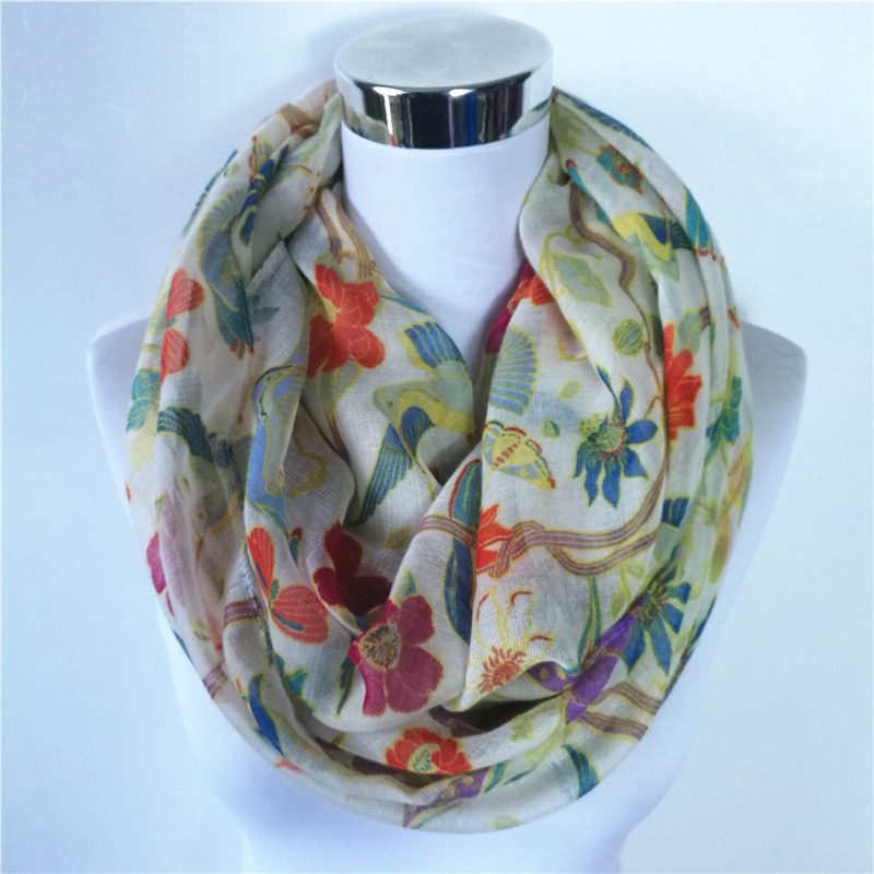 새로운 까치 새 인쇄 Viscose Match Ipek - Infinity Scarf Knit 리뷰 및 가격