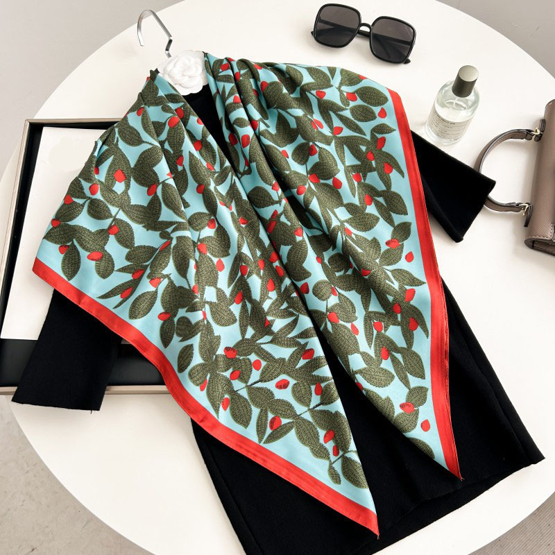 90cm 정사각형 스카프 고품질 반다나 여성용 명품 트 - Ascot Neck Scarf 리뷰 및 가격