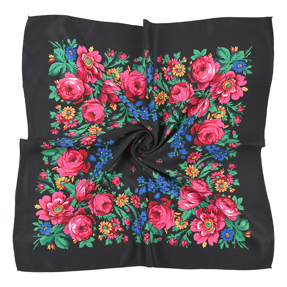 70*70cm 러시아 스타일 스퀘어 스카프 여성 럭셔리 - Bandana Cotton 리뷰 및 가격