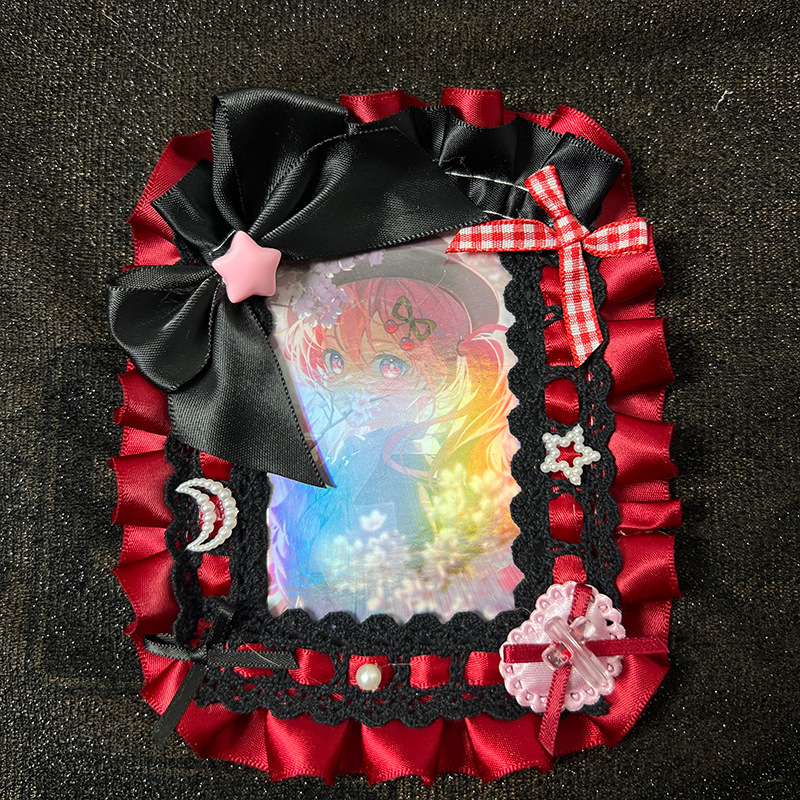 로리타 메이드 레이스 수제 신분증 홀더 귀여운 배지 릴 - Lanyard Badge Holder 리뷰 및 가격