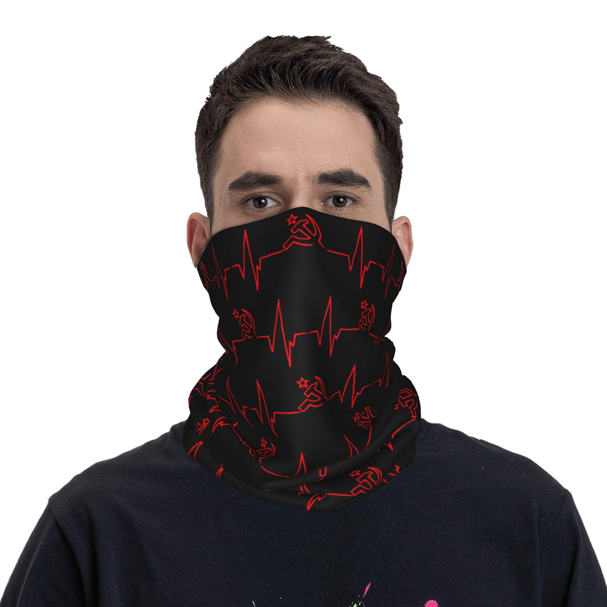 커스텀 하트비트 러시아 국기 러시아 소련 밴다나 넥 게 - Neck Warmer Tube 리뷰 및 가격