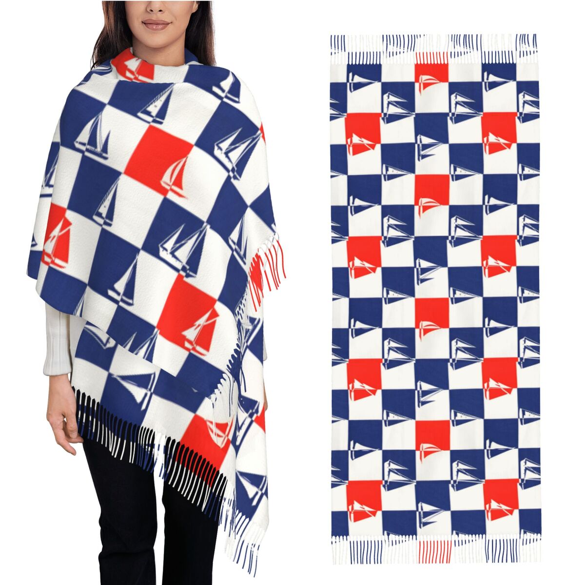 항해선 배 오션 스카프 가을 겨울 파시미나 숄 랩 별빛 - Pashmina Wrap Large 리뷰 및 가격