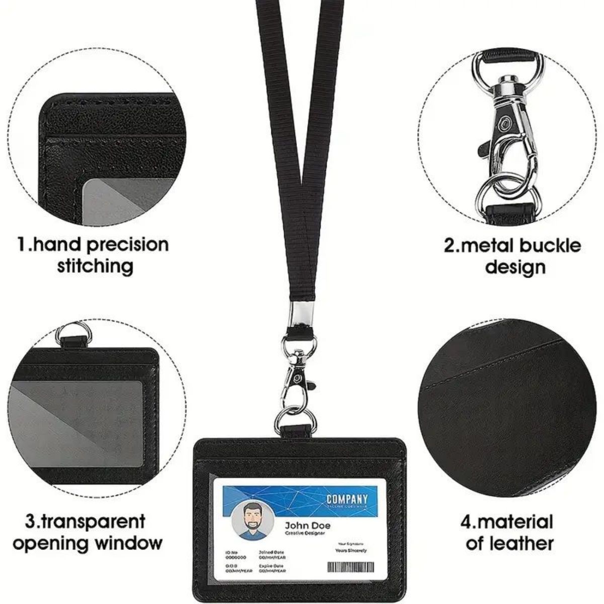 강화된 ID 끈과 업그레이드된 나일론 로프가 포함된 수 - Lanyard Badge Holder 리뷰 및 가격