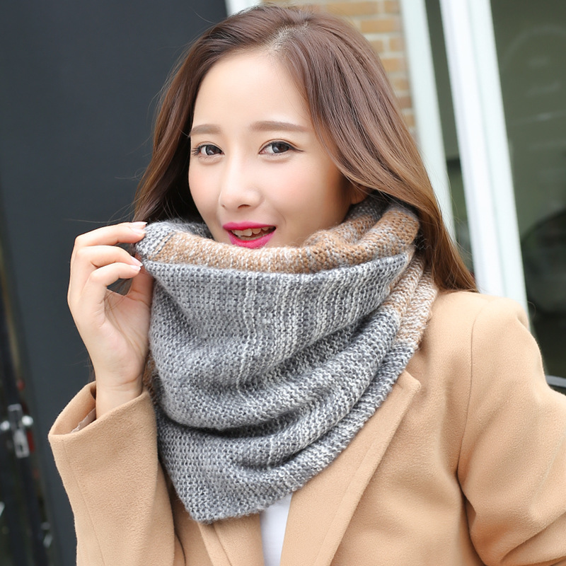 레인보우 니트 인피니티 스카프 여성용 겨울 반지 스카프 - Infinity Scarf Knit 리뷰 및 가격
