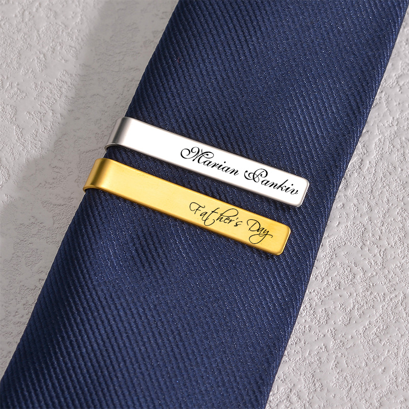 Afirstee 스테인레스 스틸 새겨진 이름 넥타이 클 - Tie Bar Set Gift 리뷰 및 가격