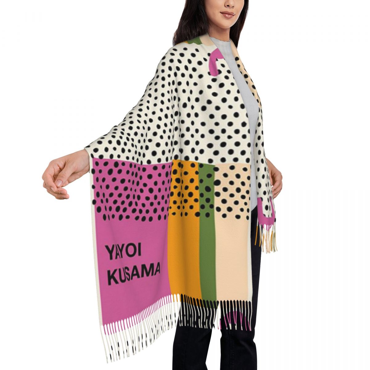럭셔리 야요이 쿠사마 인피니티 도트 스카프 태슬 스카프 - Infinity Scarf Knit 리뷰 및 가격