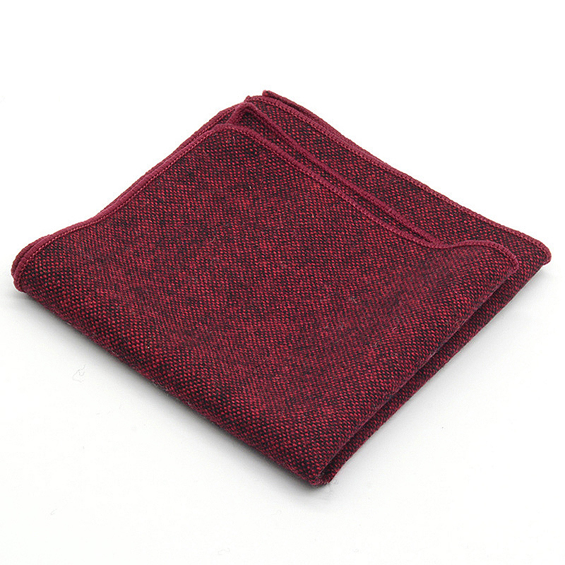 클래식 울 포켓 스퀘어 25CM 솔리드 컬러 블랙 손수 - Pocket Square Set 리뷰 및 가격