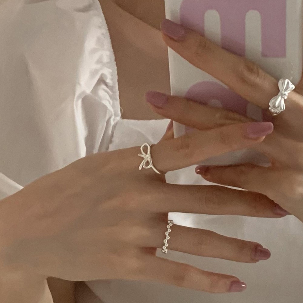 925 스털링 실버 나비넥타이 오픈형 반지 여성용 선물 - Tie Clip Silver 리뷰 및 가격