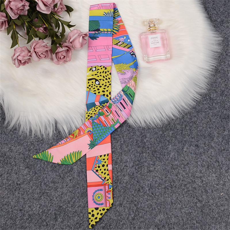 Animal Town 2023 여성용 레오파드 스키니  - Ascot Neck Scarf 리뷰 및 가격