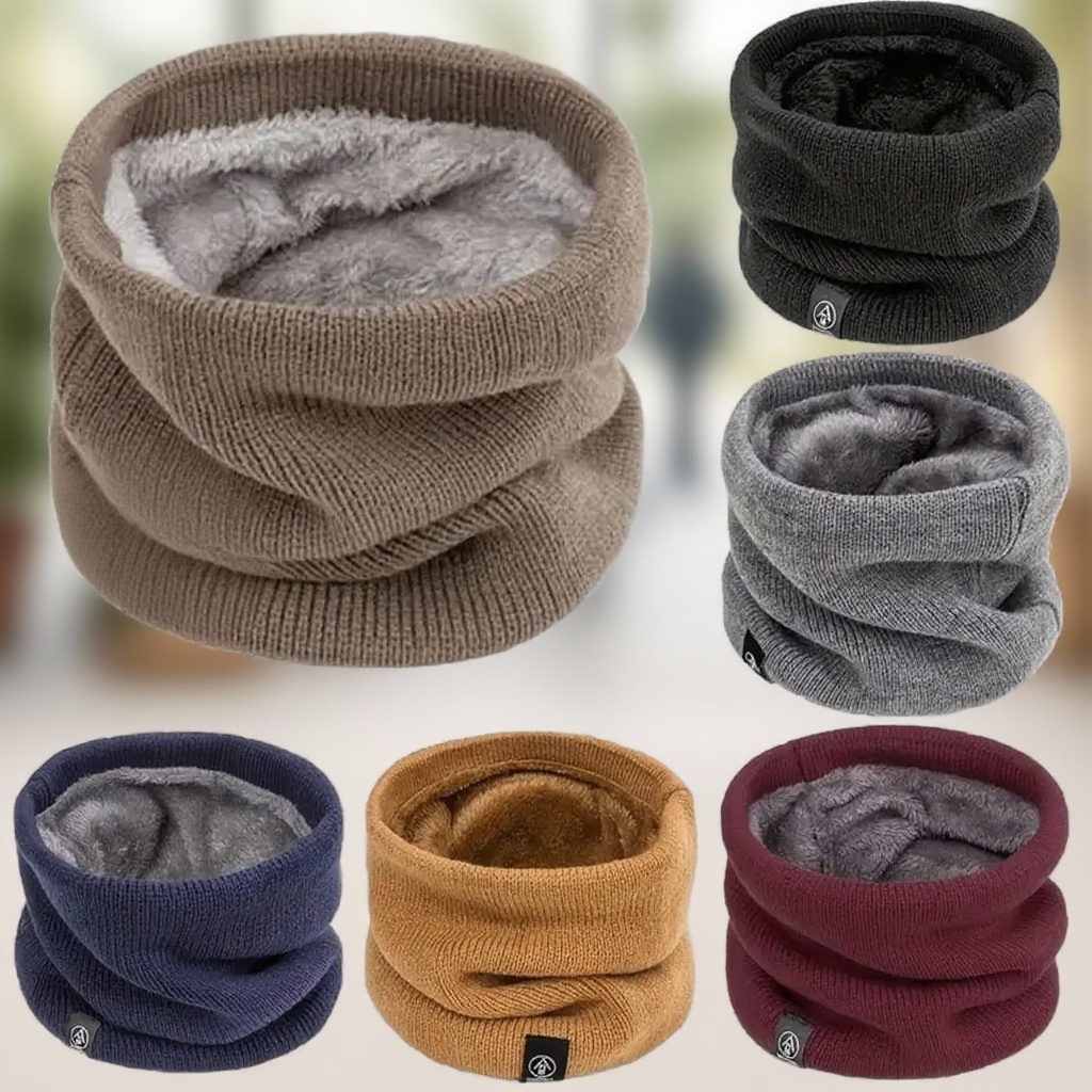 따뜻한 니트 스카프 두꺼운 플러시 방풍 겨울 넥 게이터 - Neck Warmer Tube 리뷰 및 가격