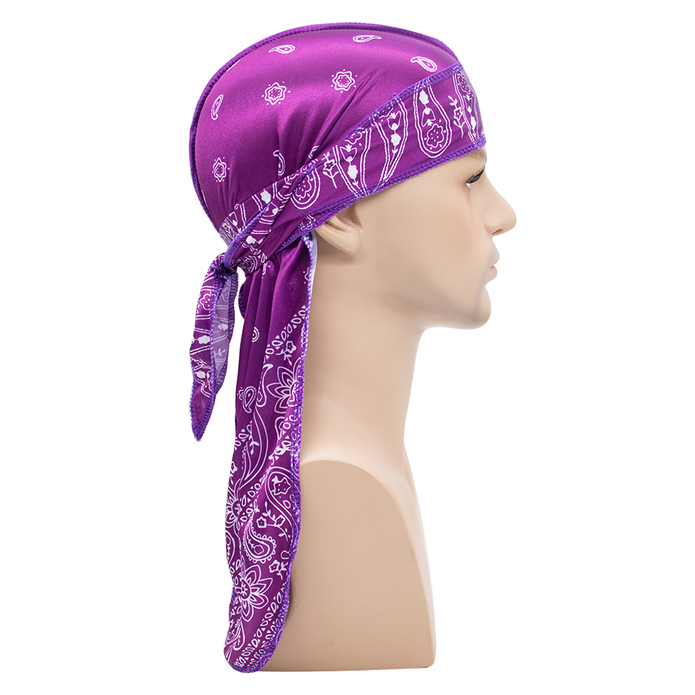 롱테일 실키 스카프 무슬림 유니섹스 두라그 해적 모자  - Bandana Doo Rag 리뷰 및 가격