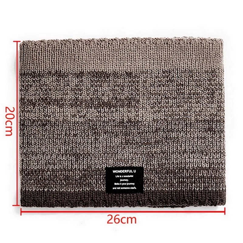 남성용 겨울 스카프 양털 반지 두건 니트 따뜻한 솔리드 - Handkerchief Cotton Men 리뷰 및 가격