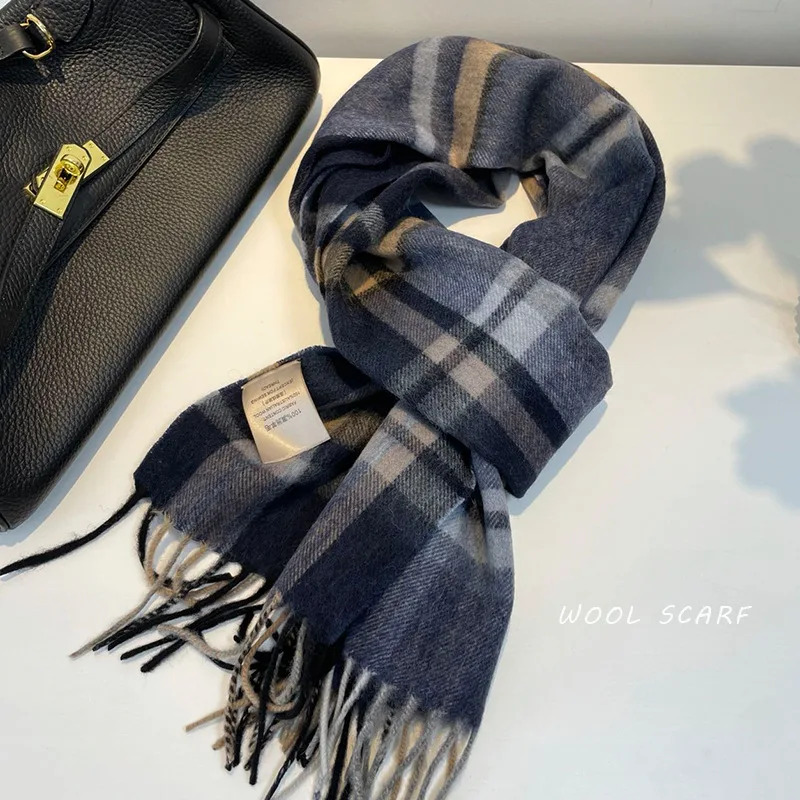 고품질 100% 울 스카프 남성 겨울 가을 순수 울 패 - Muffler Men Wool 리뷰 및 가격