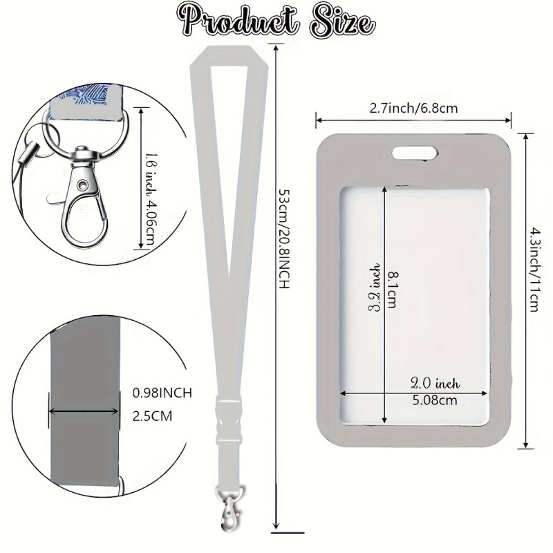 블랙 넥 랜야드 배지 홀더 세트 (탈부착 가능한 스트랩 - Lanyard Badge Holder 리뷰 및 가격