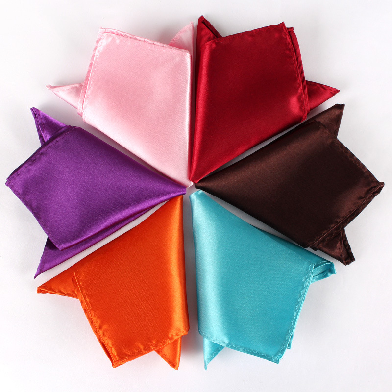 남성용 새틴 손수건 캔디 컬러 남성 정장 포켓 스퀘어  - Pocket Square Set 리뷰 및 가격