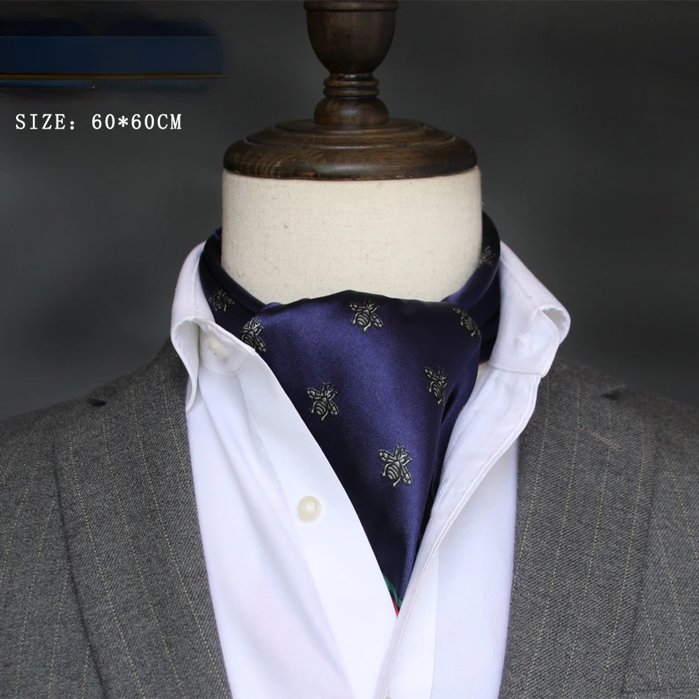 영국 남성 실크 스카프 작은 사각형 수건 새틴 실크 스 - Ascot Neck Scarf 리뷰 및 가격