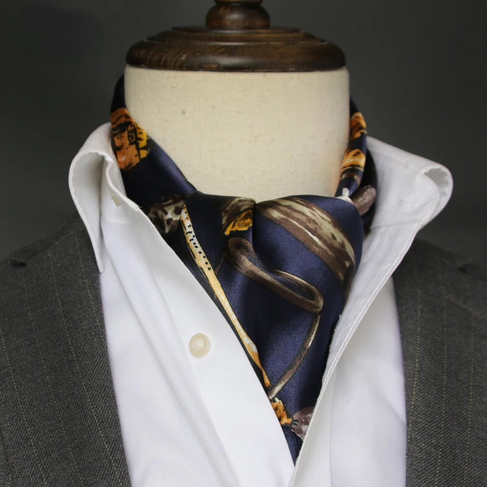 영국 남성 실크 스카프 작은 사각형 수건 새틴 실크 스 - Ascot Neck Scarf 리뷰 및 가격