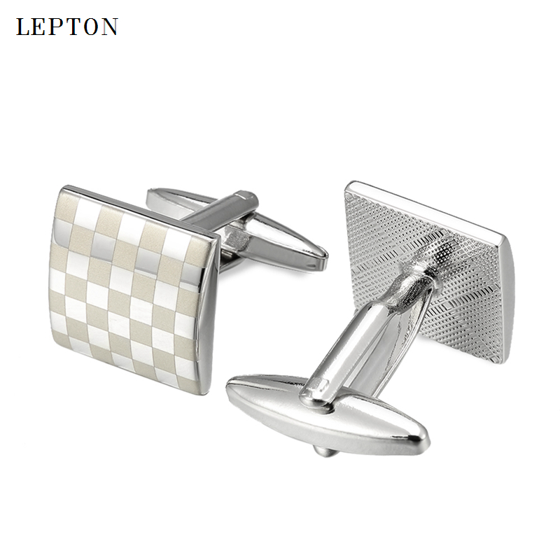 Lepton-클래식 스퀘어 레이저 남성 커프스 단추 타 - Tie Bar Set Gift 리뷰 및 가격