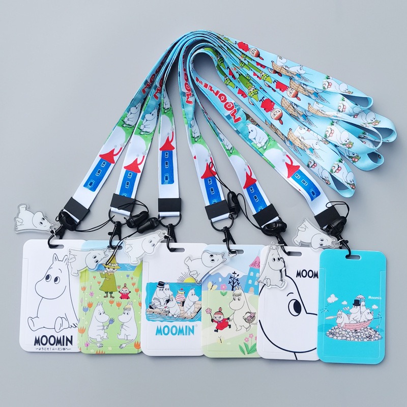 무민 만화 하드 카드 홀더 열전사 프린트 폴리에스터 랜 - Lanyard Badge Holder 리뷰 및 가격