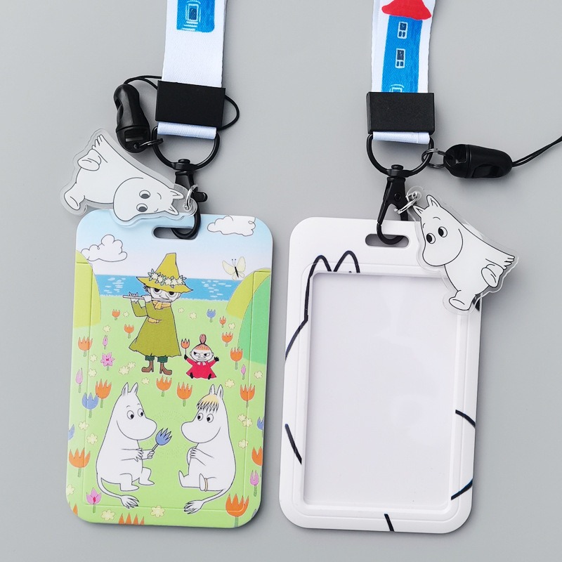 무민 만화 하드 카드 홀더 열전사 프린트 폴리에스터 랜 - Lanyard Badge Holder 리뷰 및 가격