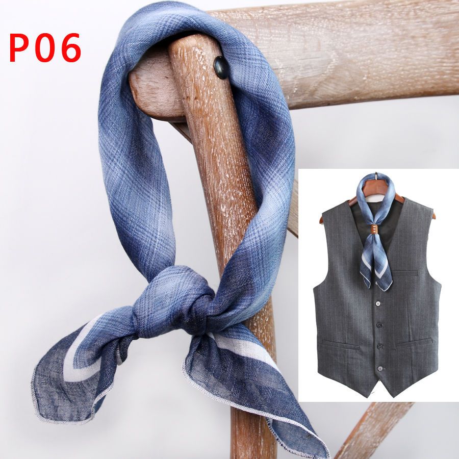 버튼이 있는 남성용 스퀘어 스카프 코튼 및 린넨 스카프 - Ascot Neck Scarf 리뷰 및 가격