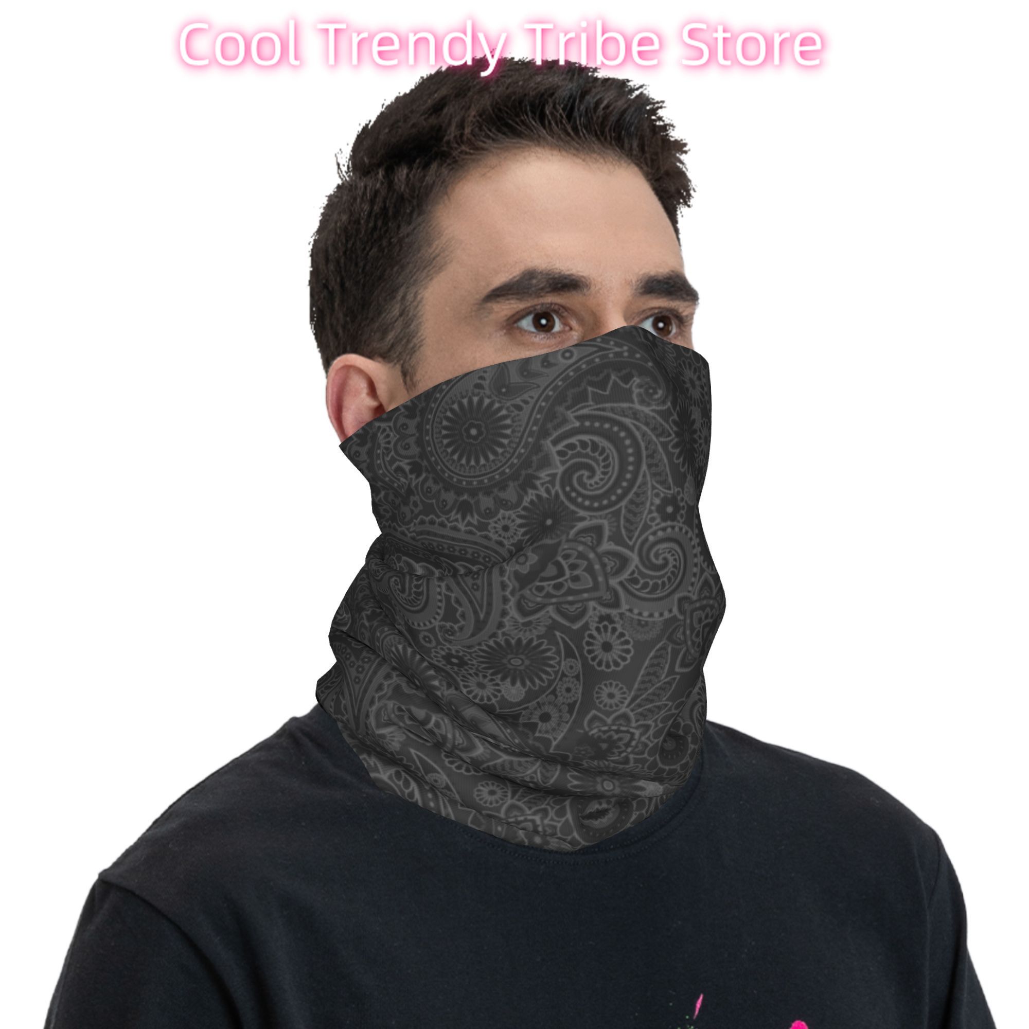 맞춤형 페이즐리 치카노 반다나 겨울 헤드밴드 넥 워머  - Neck Warmer Tube 리뷰 및 가격