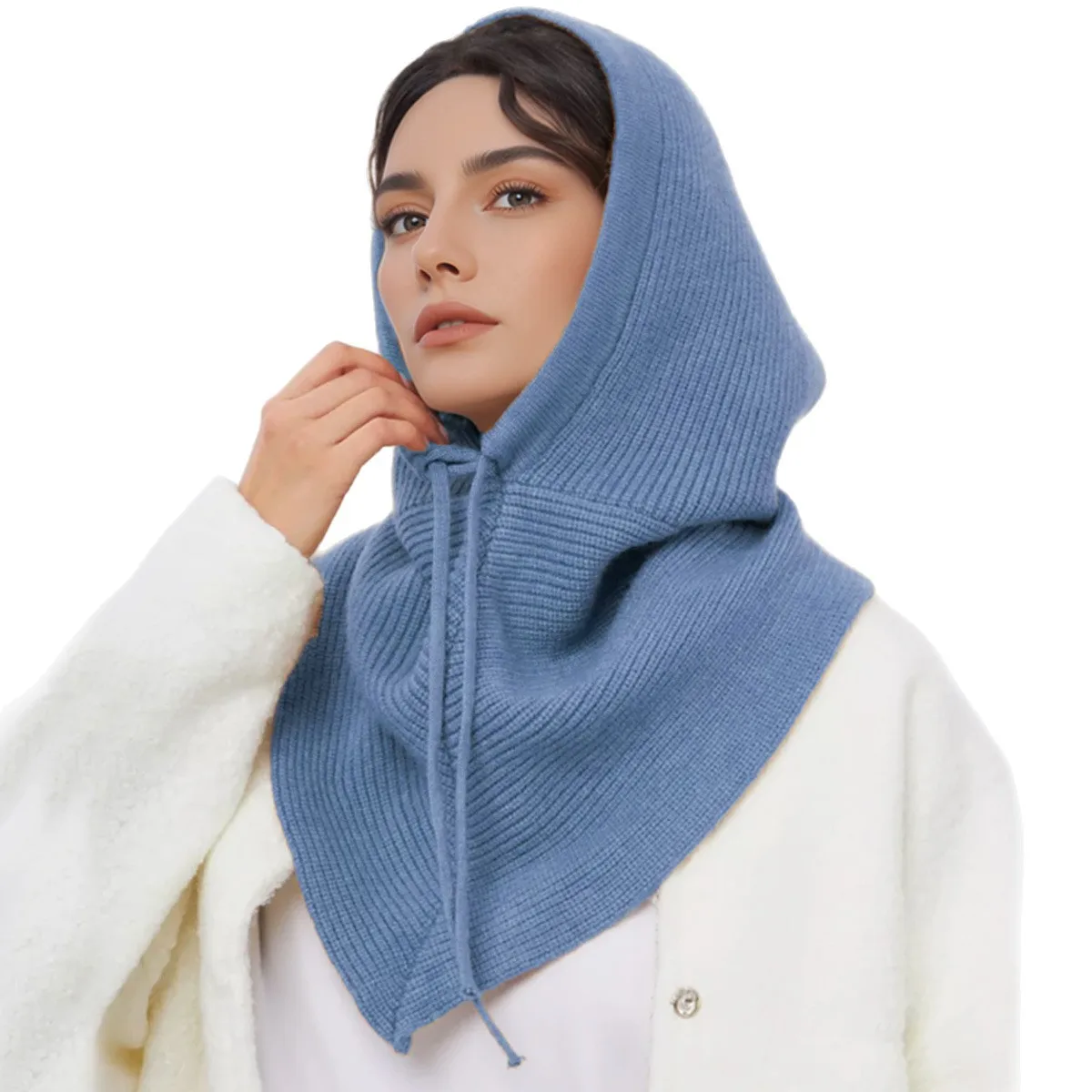 여성용 니트 비니 모자 스카프 세트 - 탈부착 가능한  - Infinity Scarf Knit 리뷰 및 가격
