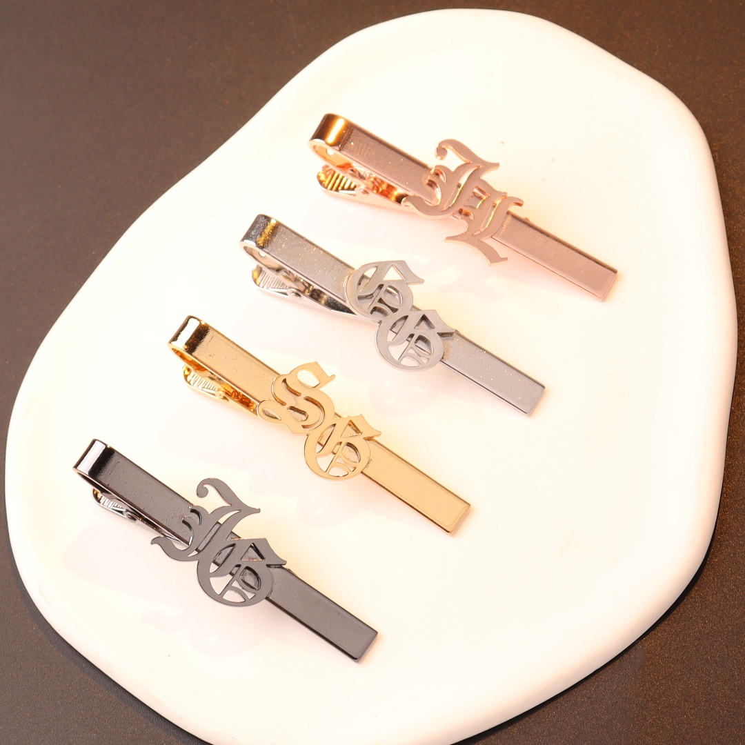 사용자 정의 이름 이니셜 남성용 넥타이 클립 웨딩 넥타 - Tie Clip Silver 리뷰 및 가격