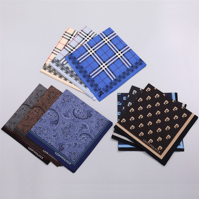 3Pcs 남자의 순수 코 튼 인쇄 격자 무늬 손수건 여 - Handkerchief Cotton Men 리뷰 및 가격