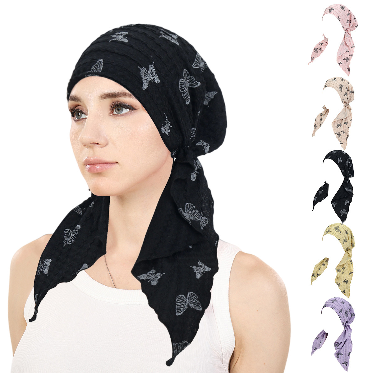 여성 무슬림 히잡 캡 랩 헤드 소프트 탄성 롱테일 터번 - Head Wrap Turban 리뷰 및 가격