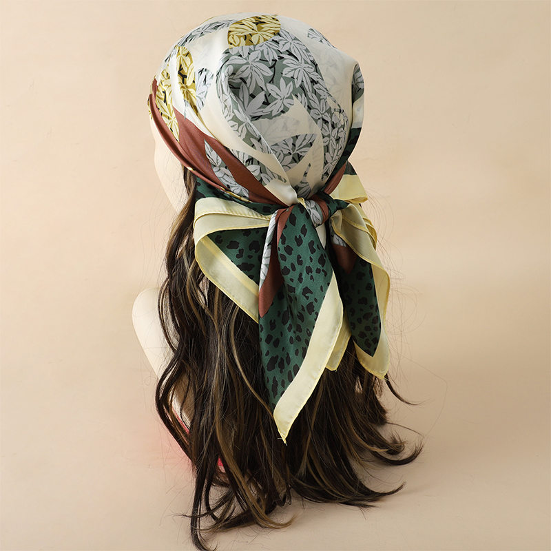 70x70cm 여성 스카프 실크 느낌 헤어 넥 스퀘어  - Scarf Silk Square 리뷰 및 가격
