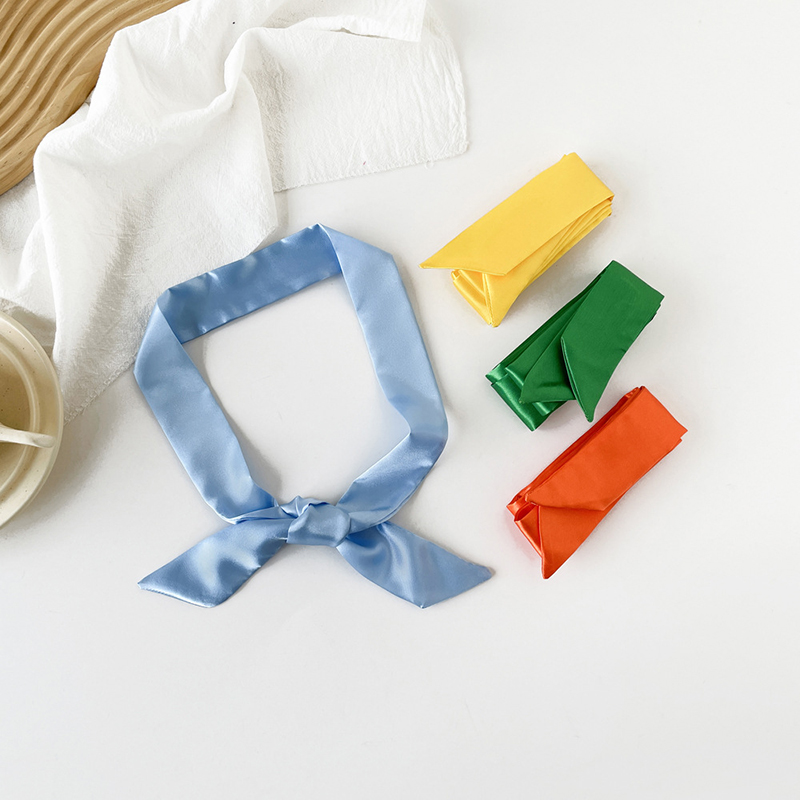 4x100cm 새틴 실크 좁은 스카프 Neckerchi - Ascot Neck Scarf 리뷰 및 가격