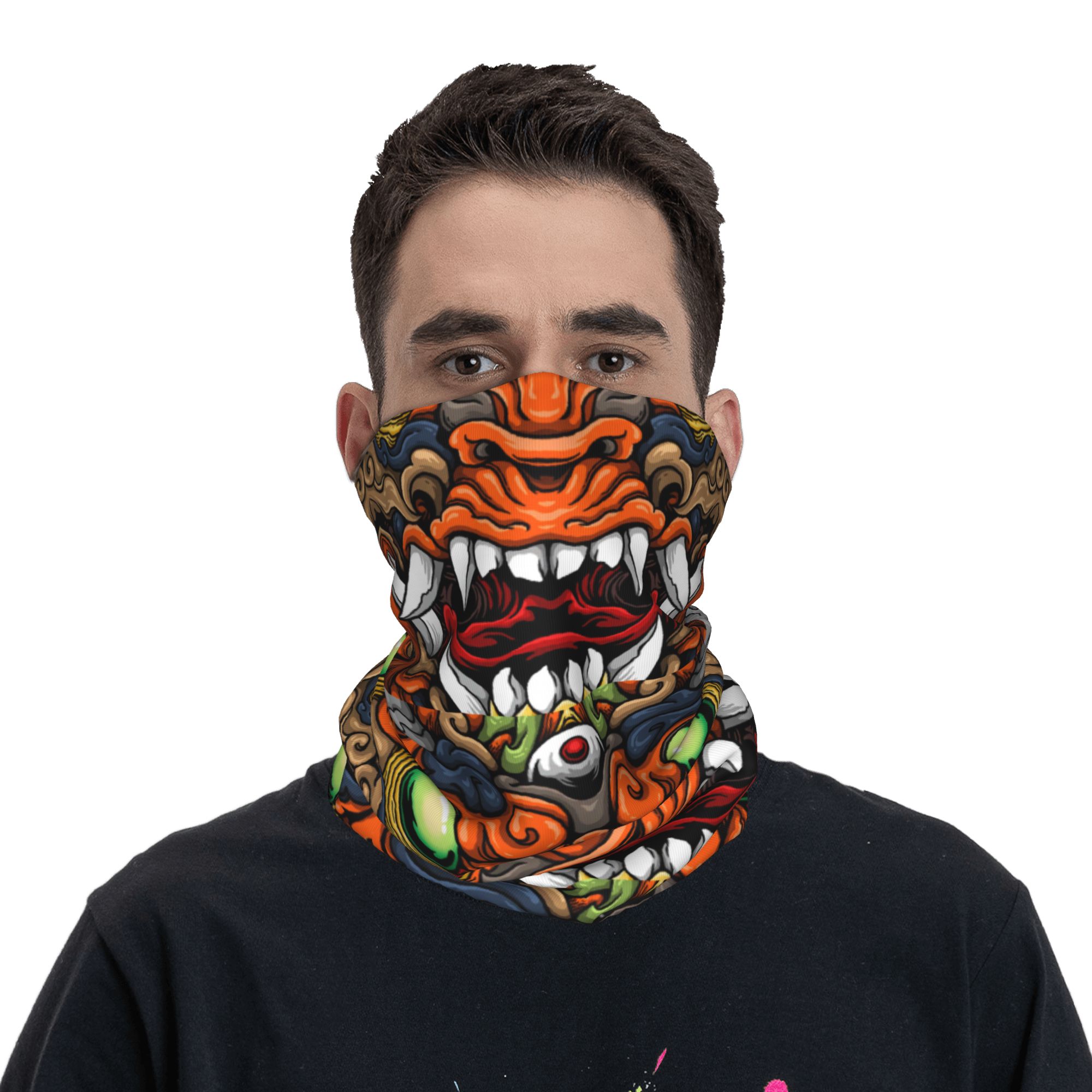 커스텀 사무라이 악마 오니 겨울 헤드밴드 넥 워머 여성 - Neck Warmer Tube 리뷰 및 가격