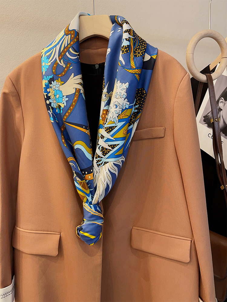 여성용 뽕나무 실크 대형 스카프, 럭셔리 디자이너 스카 - Scarf Silk Square 리뷰 및 가격
